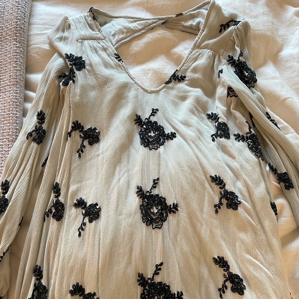 Free people long sleeve floral dress